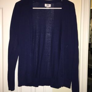 Blue cardigan